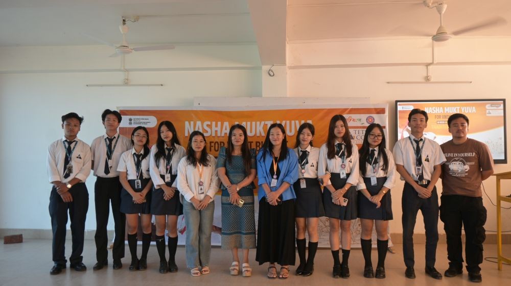 NSS of Tetso College organised a Gram Seva evam Paramparagat Khel Diwas on October 23.